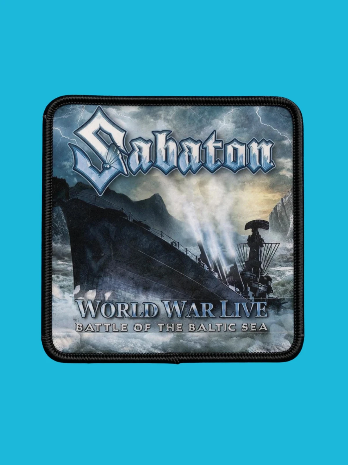 Patch Sabaton - World War Live : Battle Of The Baltic Sea - Imprimé - Carré de 7,5 x 7,5 centimètres